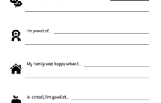 About Me Self Esteem Sentence Completion Worksheet Therapist Aid