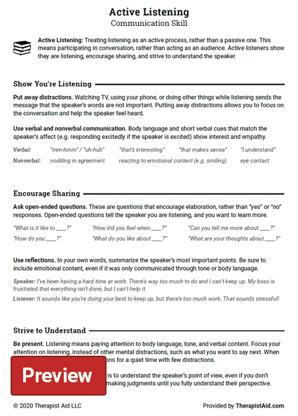 active listening in communication