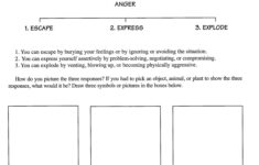 Anger Activity For Children What Is Anger Worksheet Therapist Aid