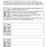 Anger Diary Worksheet Therapist Aid Anger Management Worksheets