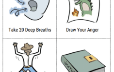 Anger Management Skill Cards Worksheet Therapist Aid