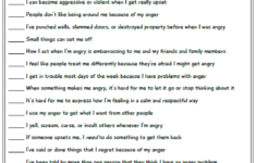 Anger Worksheets For Kids And Teens