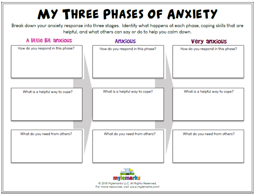 Anxiety Worksheets For Kids And Teens