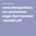 Anxiety Worksheets In Spanish Tuts Groove