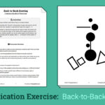 Back To Back Drawing Activity Worksheet Therapist Aid