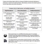Boundaries Info Sheet Worksheet Therapist Aid Therapy Worksheets