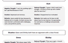 CBT Practice Exercises Worksheet Therapist Aid