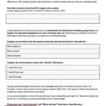 Challenging Anxious Thoughts Worksheet Therapist Aid