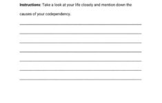 Codependency Worksheets 7 OptimistMinds