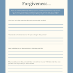 Forgiveness Worksheet Give Yourself The Apology You May Never Receive