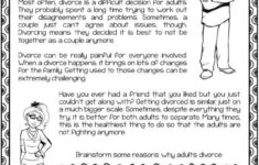 FREE Divorce Materials And Worksheets To Help Kids And Young Adults