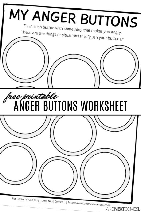 Free Printable Anger Buttons Worksheet Anger Management Worksheets 