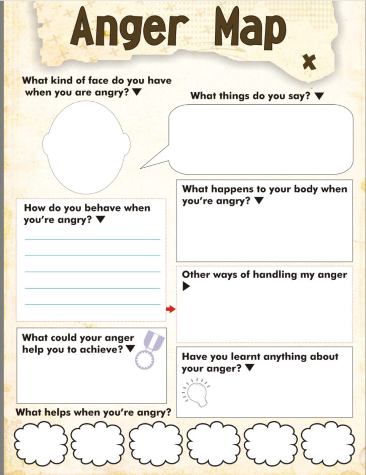 coloring sheets for anger management Anger Management Worksheets