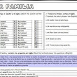 GCSE Spanish Family And Relationships Worksheets Teaching Resources