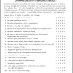 Gottman Marriage Quiz Relationship Therapy Counseling Worksheets