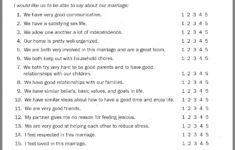 Gottman Marriage Quiz Relationship Therapy Counseling Worksheets