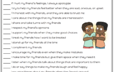 Healthy Relationship Worksheets For Kids And Teens