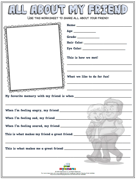 Healthy Relationship Worksheets For Kids And Teens