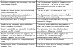 Healthy Vs Unhealthy Boundaries Healthy Boundaries Worksheets