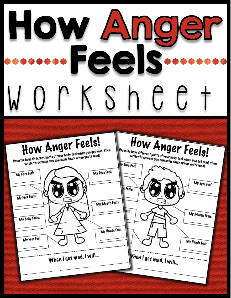 How Anger Feels Anger Management Worksheet Anger Management 