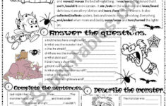 I Had A Nightmare ESL Worksheet By Angelamoreyra