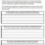 Introduction To Anger Management Worksheet Therapist Aid