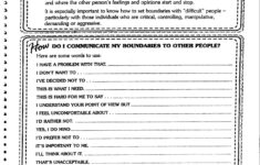 Life s Learning Healthy Boundaries Worksheets Therapy Worksheets