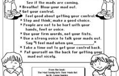 Managing Anger Teenagers Worksheets For Children kids Develop