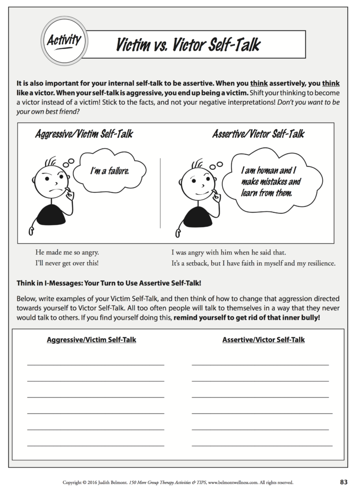 Mental Health Group Ideas Handouts