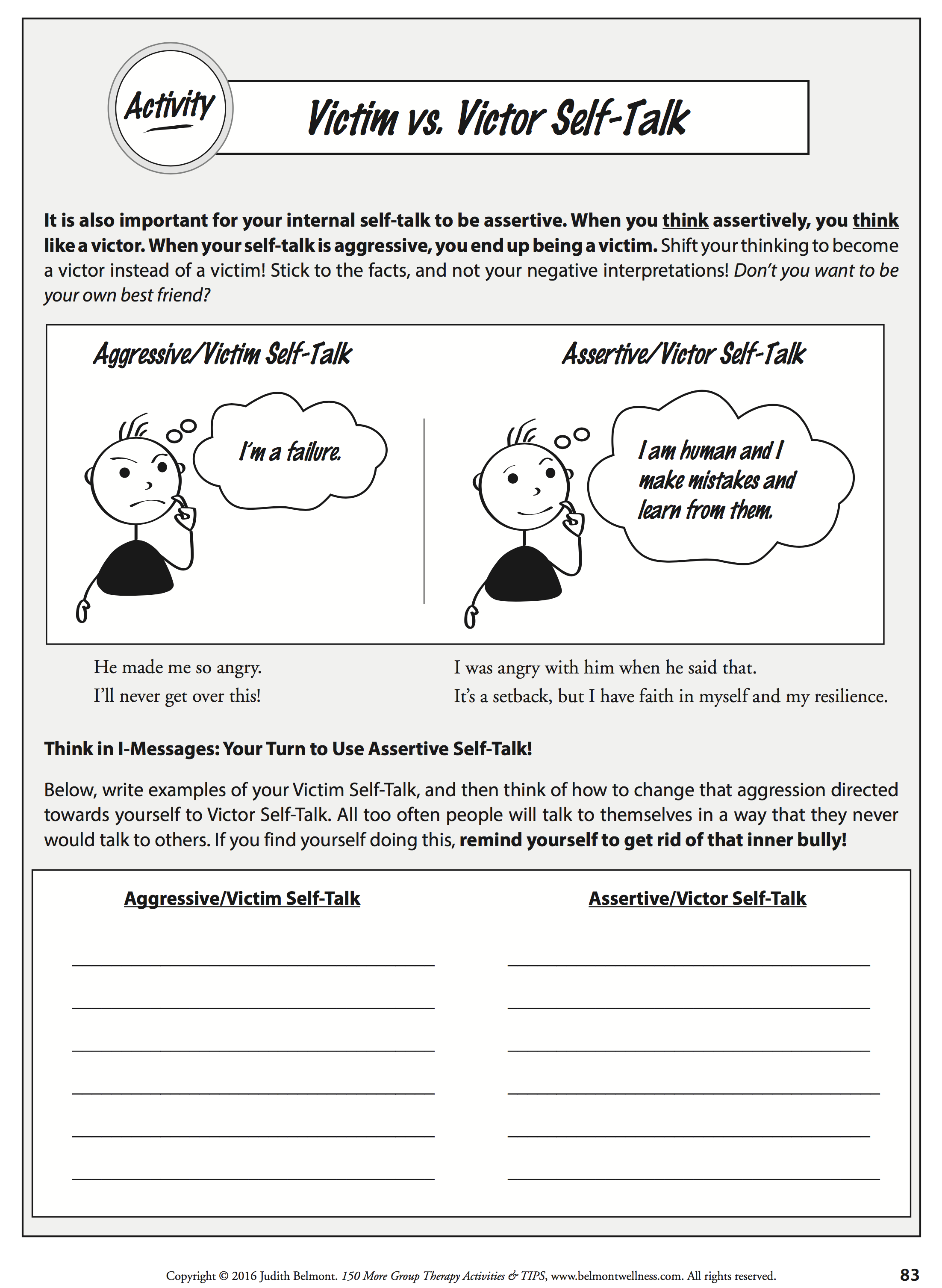 Mental Health Group Ideas Handouts Anger Management Worksheets