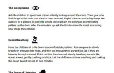 Mindfulness Activities For Children Worksheet Therapist Aid