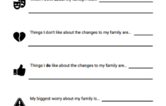 My Changing Family Sentence Completion Worksheet Therapist Aid