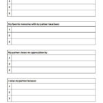 My Partner S Qualities Relationship Worksheets Relationship Therapy