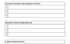 My Partner s Qualities Worksheet Therapist Aid Marriage