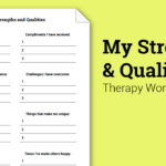 My Strengths And Qualities Worksheet Therapist Aid Free Printable