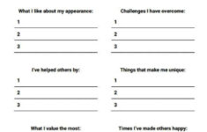 My Strengths And Qualities Worksheet Therapist Aid Self Esteem