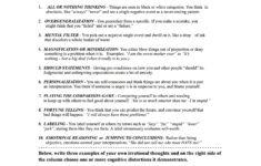 Printable Mental Health Worksheets For Adults Printable Worksheets