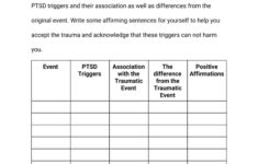 PTSD Worksheets 7 OptimistMinds