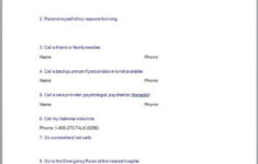 Safety Plan In English And Spanish Mental Health Activities Mental