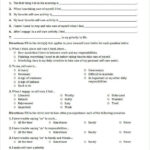 Self Care Assessment Worksheet