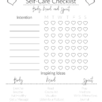 Self Care Checklist Free Printable Self Care Worksheets Self Care