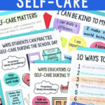 Self Care Handouts For Teachers Parents And Kids Social Emotional
