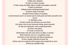 Self Care Printable And Worksheet Self Care Worksheets Self Care