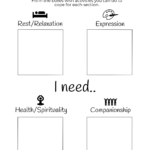 Self Care Worksheet Self Care Worksheets Therapy Worksheets Coping
