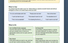 Setting Boundaries Info And Practice Worksheet Therapist Aid