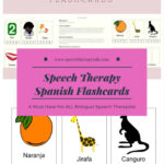 Speech Therapy Spanish Flashcards Speech Therapy Materials Speech