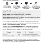 The CBT Model Psychoeducation Worksheet Therapist Aid Cognitive