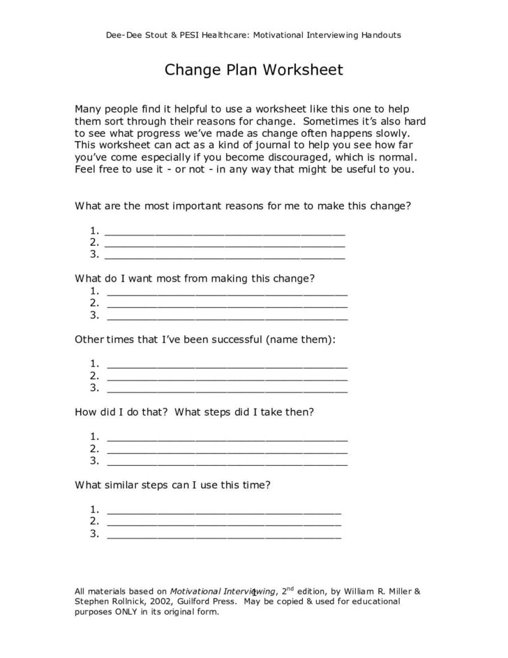 Therapy Worksheets Tools And Handouts Therapist Aid
