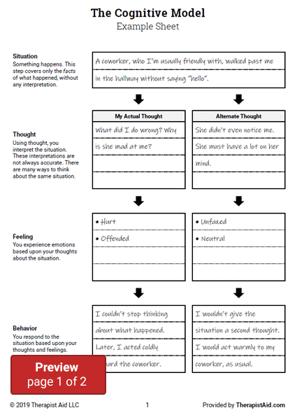 Therapist Aid Worksheets Cbt TUTORE ORG Master Of Documents