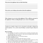 Therapy Worksheet For Nightmares Mental Health Worksheets